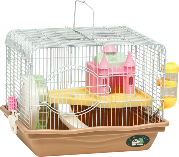 Изображение товара Клетка для грызунов Пижон 37x27x30см / 9304558 (коричневый)