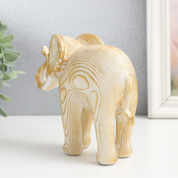 Изображение товара Статуэтка Sima-Land Белый слон с золотом: слои 9571948
