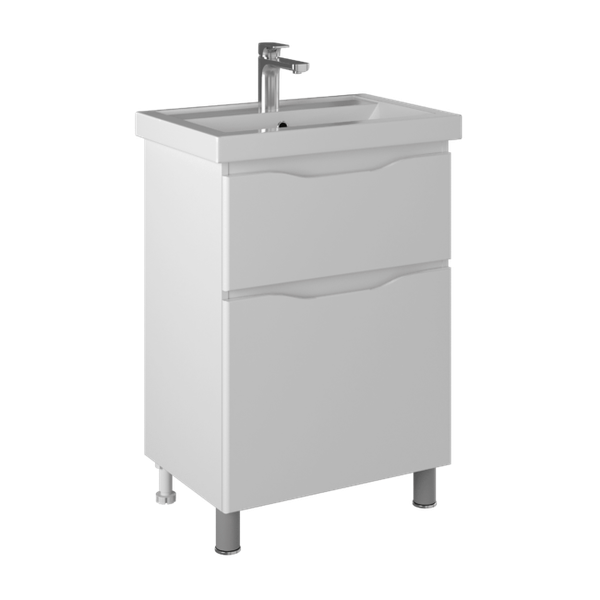 Изображение товара Тумба с умывальником Briz Мальта Фостер 60 / 365 03-08060-06 00 БЕЛ