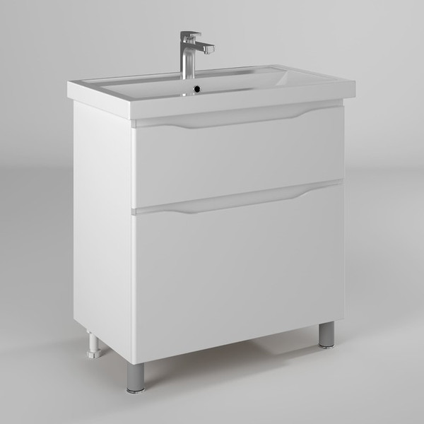 Изображение товара Тумба с умывальником Briz Мальта Фостер 80 / 365 03-08080-06 00 БЕЛ