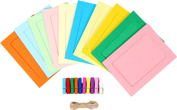 Изображение товара Набор рамок Sima-Land На прищепках Цветные моменты-мега 2537450 (10шт)