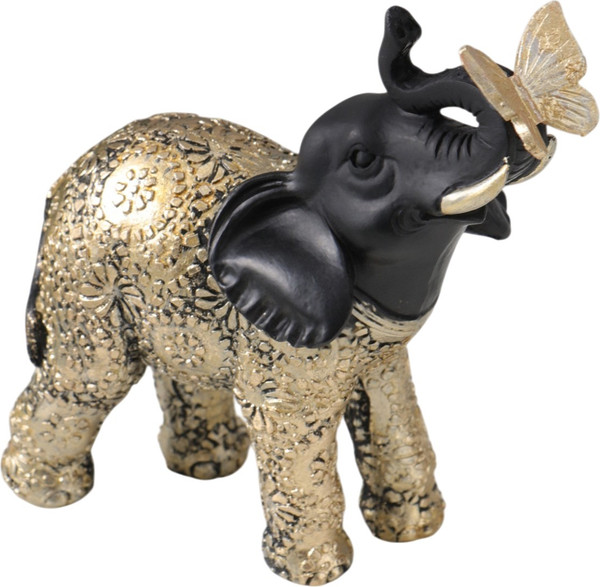 Изображение товара Статуэтка Sima-Land Черный слоник с бабочкой на хоботе 10954792
