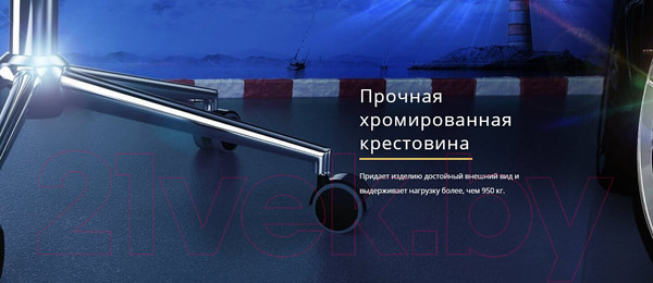 Изображение товара Кресло офисное Kulik System Galaxy экокожа (коричневый с подголовником)