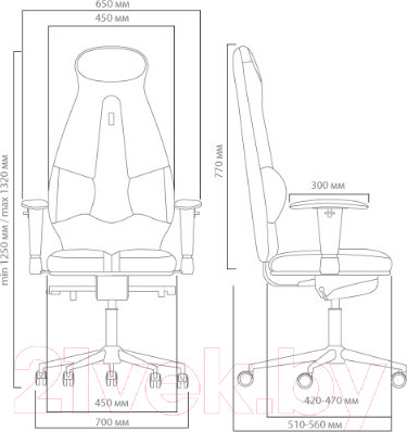 Изображение товара Кресло офисное Kulik System Galaxy экокожа (коричневый с подголовником)