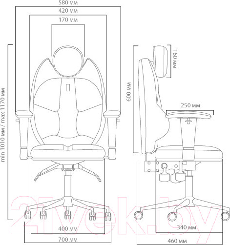 Изображение товара Кресло детское Kulik System Trio антара (розовый с подголовником)