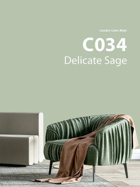 Краска CONDOR Color Matt Delicate Sage С034 (3.4кг) — фото 6