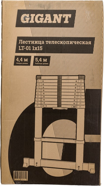 Изображение товара Телескопическая лестница Gigant LT-01 1x15