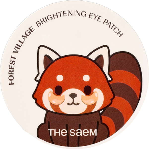 Патчи под глаза The Saem Forest Village Brightening Eye Patch Red Panda Edition (96г) — фото 3