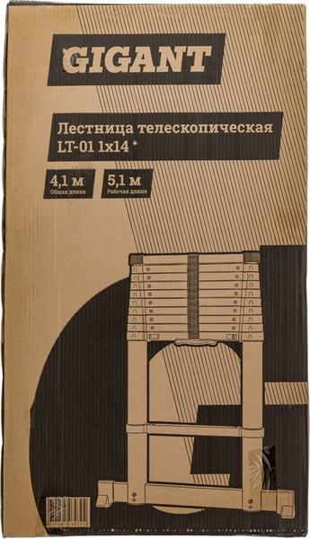 Изображение товара Телескопическая лестница Gigant LT-01 1x14