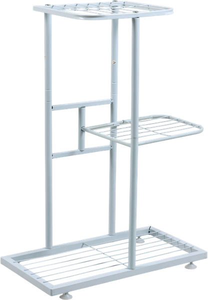 Изображение товара Стойка для цветов GREENGO 3 полки 43x22x57см 10747762 (белый)