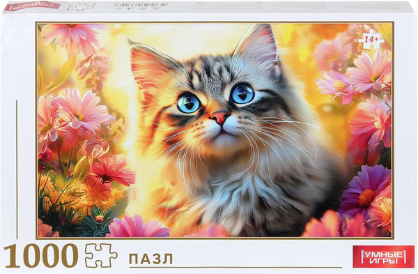 Изображение товара Пазл Умные игры Кот на закате 4630395033497 (1000эл)
