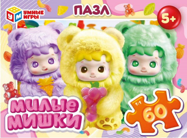 Изображение товара Пазл Умные игры Милые мишки 4630395068437 (60эл)