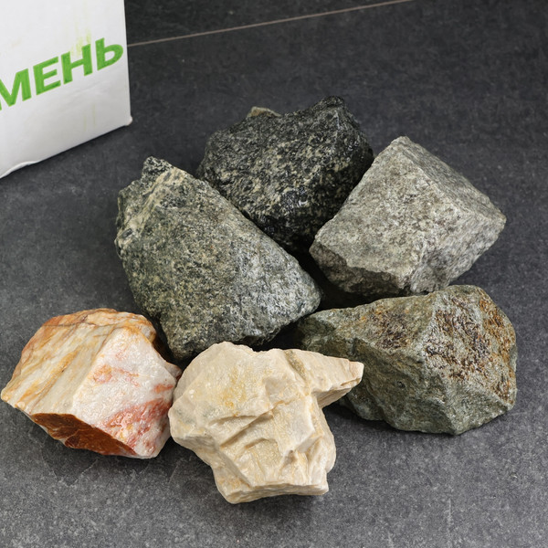 Изображение товара Камни для бани Sima-Land Микс 7-15см / 10445776 (30кг)