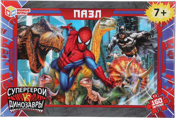 Изображение товара Пазл Умные игры Супергерои vs Динозавры 4630395029742 (160эл)