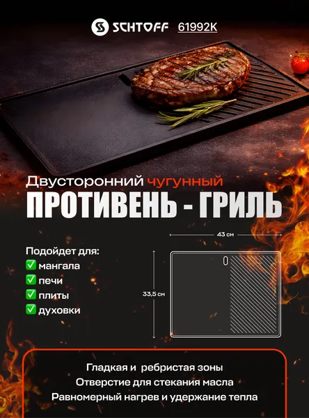 Изображение товара Противень для гриля Schtoff 61992K