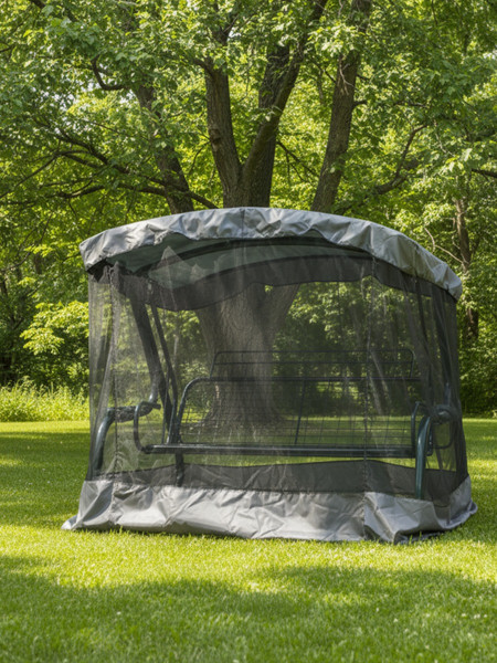 Изображение товара Москитная сетка для садовых качелей МебельСад АМС эконом 240x145 / 456.871 (серый волан)