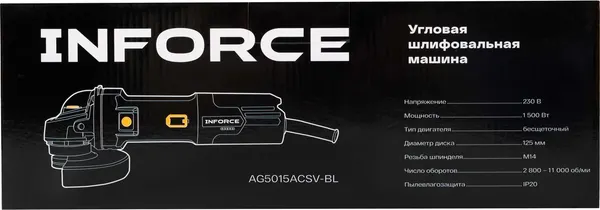 Изображение товара Угловая шлифовальная машина Inforce AG5015ACSV-BL