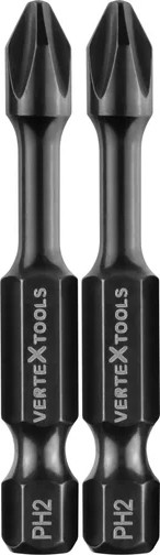 Изображение товара Набор бит Vertex Tools Impact Torsion PH2x50 / IP-TR-PH2-50-2 (2шт)
