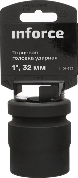 Изображение товара Головка слесарная Inforce Торцевая ударная 1"DR 32 мм / 11-01-633