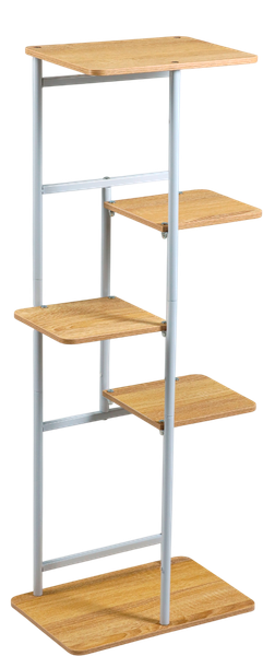 Изображение товара Стойка для цветов GREENGO 5 полок 36x23x94см 10747752 (белый)