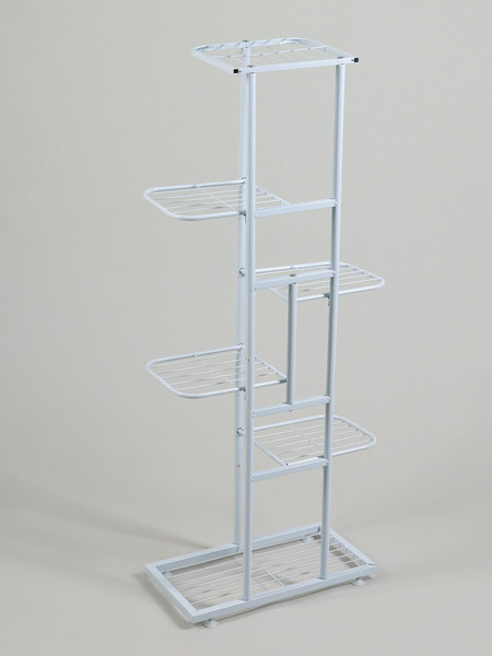 Изображение товара Стойка для цветов GREENGO 6 полок 44x22x105см 10747766 (белый)