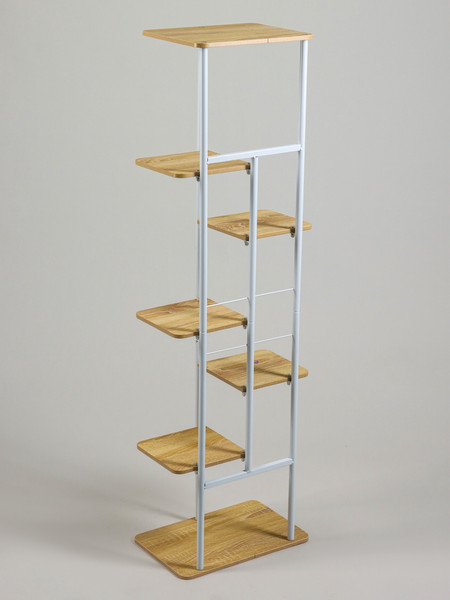 Изображение товара Стойка для цветов GREENGO 7 полок 36x23x120см 10747754 (белый)