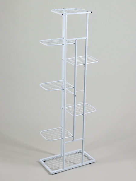 Изображение товара Стойка для цветов GREENGO 7 полок 43x22x126см 10747744 (белый)