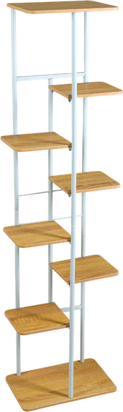 Изображение товара Стойка для цветов GREENGO 8 полок 36x23x136см 10747755 (белый)