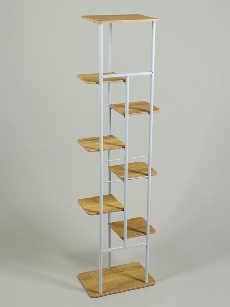 Изображение товара Стойка для цветов GREENGO 8 полок 36x23x136см 10747755 (белый)