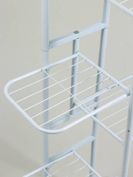 Изображение товара Стойка для цветов GREENGO 8 полок 43x22x141см 10747747 (белый)