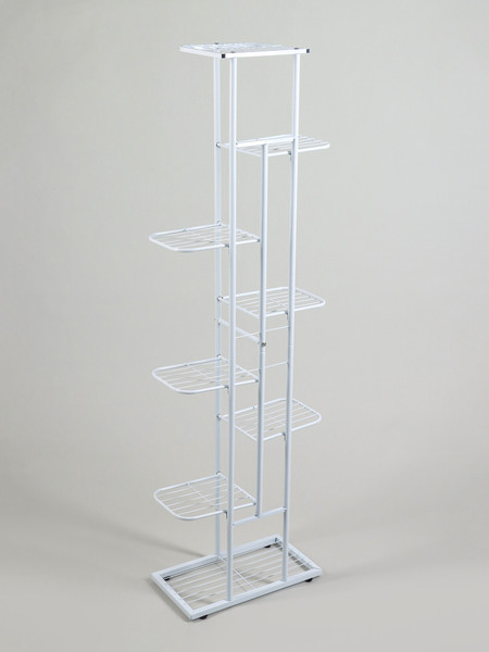 Изображение товара Стойка для цветов GREENGO 8 полок 43x22x141см 10747747 (белый)