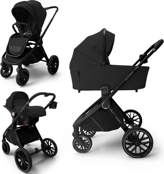 Изображение товара Детская универсальная коляска Bubago Gaudi Classic 3в1 / BG 212-3 (черный)