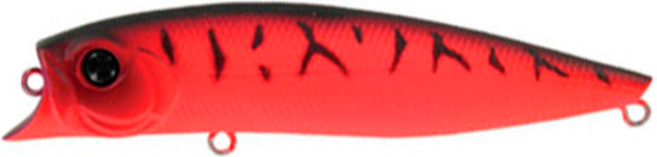 Воблер TSURIBITO Jerk Pop 90f / 030 Matte Red Tiger / 17785 — фото 3