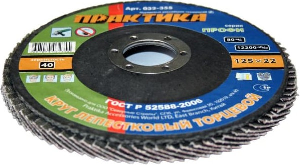 Изображение товара Шлифовальный круг ПРАКТИКА Профи / 032-355