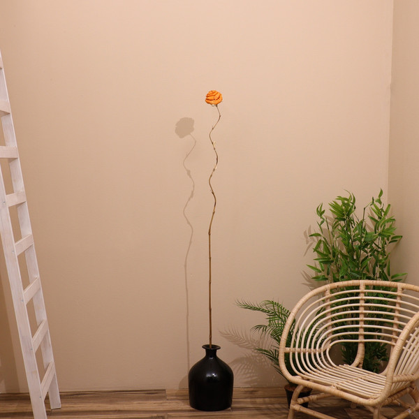 Изображение товара Сухоцвет Sima-Land На бамбуковом стебле 7779903 (оранжевый)