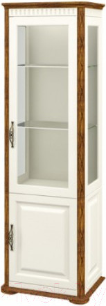 Изображение товара Шкаф с витриной Мебель-Неман Марсель МН-126-11 (крем/дуб кантри)