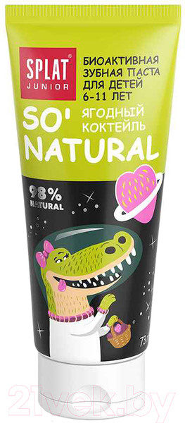 Изображение товара Зубная паста Splat Junior ягодный коктейль 6-11лет (73г)