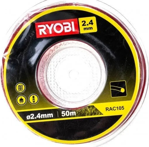Изображение товара Леска для триммера Ryobi 2.4мм 50м RAC105 (5132002642)