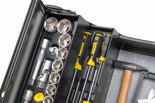 Изображение товара Универсальный набор инструментов Inforce 06-25-08 (131 предмет)