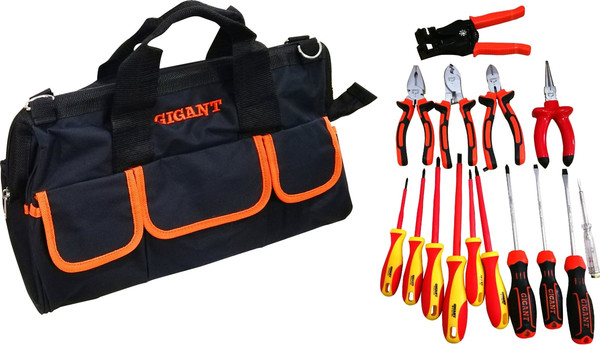 Изображение товара Универсальный набор инструментов Gigant Набор электрика ELS15 (15 предметов)