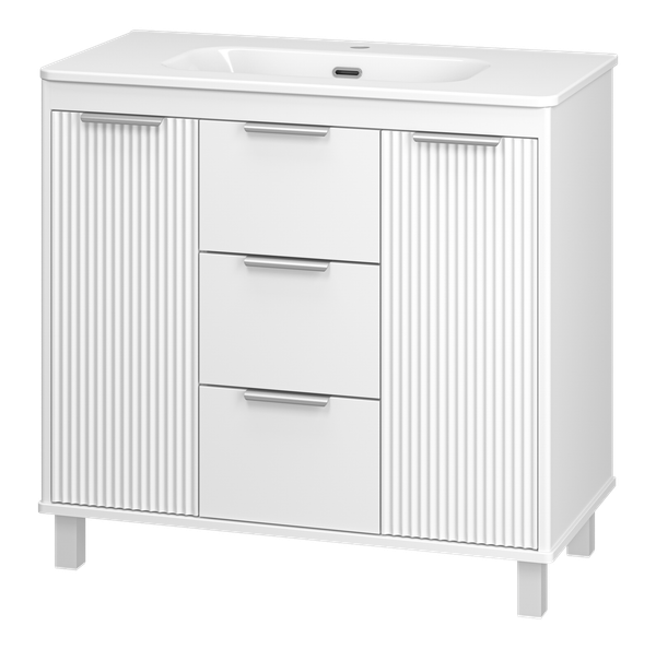 Изображение товара Тумба под умывальник Brevita Risacca 90 / RIS-06090-0142Я (белый матовый)