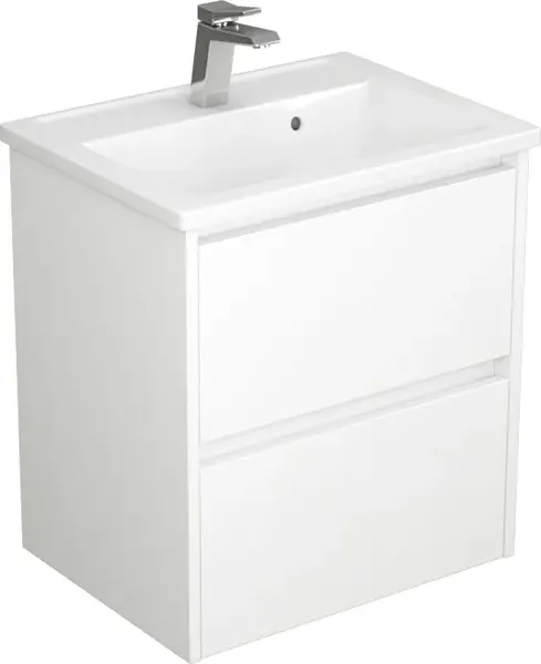 Изображение товара Тумба с умывальником Uncoria Тронто 60 + Paola Mario 60 (белый)