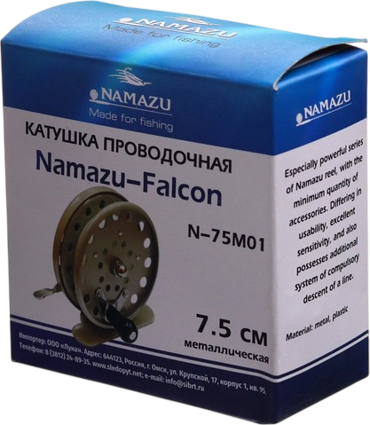 Изображение товара Катушка проводочная Namazu Falcon (7.5см, металл)