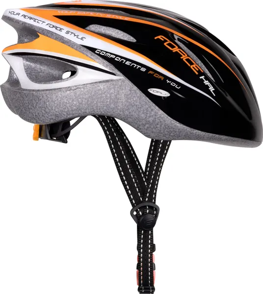 Изображение товара Защитный шлем FORCE Hal 902480-F (р.XS/S, черный/оранжевый/белый)