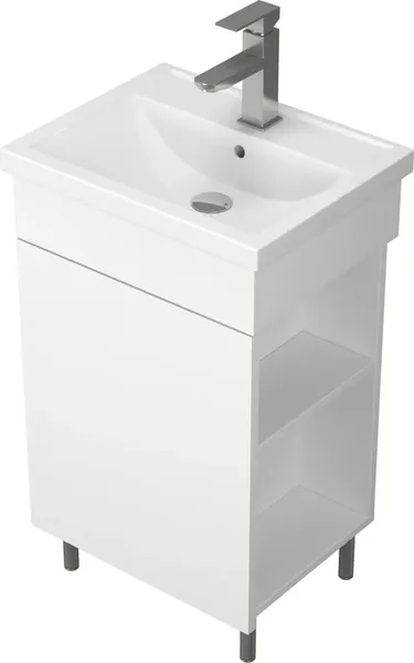 Изображение товара Тумба с умывальником Uncoria Алегра 50 + Kirovit Фостер 50 (белый)