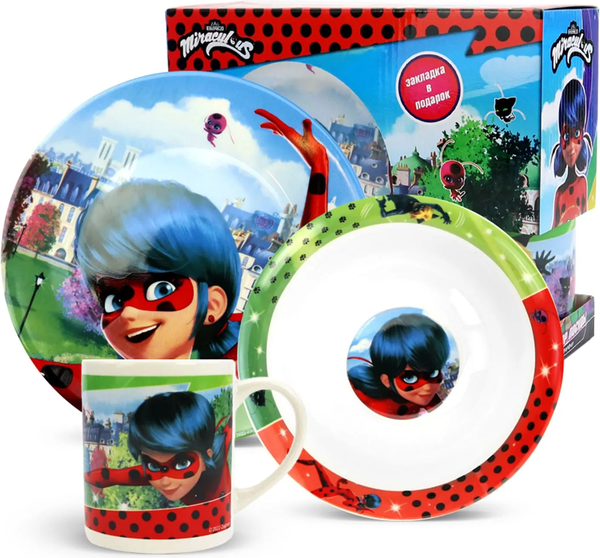 Изображение товара Набор столовой посуды ND Play Леди Баг и Супер-Кот, Позитивные вайбы 315087