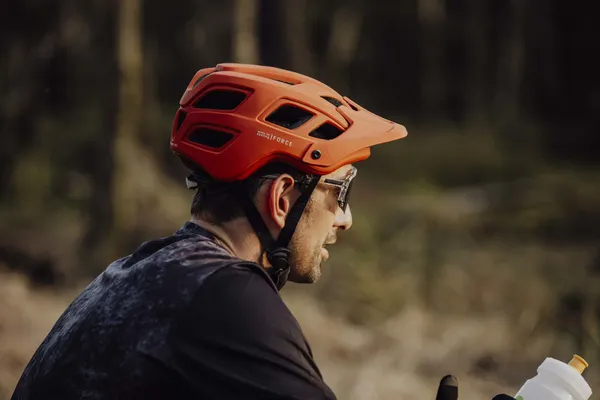 Изображение товара Защитный шлем FORCE MTB Ibex 90299921-F (р.L/XL, оранжевый матовый)