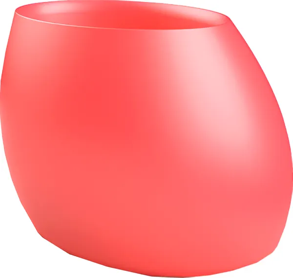 Изображение товара Кашпо БЕРКАНО Bend 80 / 220_010_19V (Chili Red)