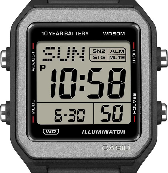 Изображение товара Часы наручные унисекс Casio W-221H-1A