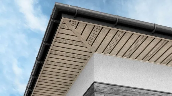 Изображение товара Софит для крыши Технониколь Фактур частично перфорированный 4706361 (3м, кедр)